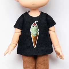 オビツ11 プリントTシャツ チョコミントアイスクリームねんどろいどどーるのサムネイル