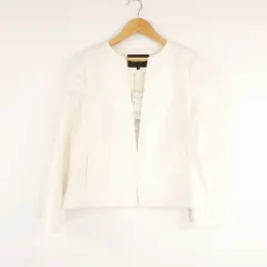 未使用 Paul Stuart ポールスチュアート K1E25-330 ノーカラージャケット 6(M相当) コットン ポリエステル 長袖 レディース AN3713A62 のサムネイル