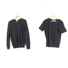 美品 MACKINTOSH マッキントッシュ G5N35-317-28 アンサンブル 38(L相当) ポリエステル コットン 長袖カーディガン 半袖ニット セット レディース AN3702A70 のサムネイル