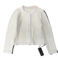 75g23 【未使用タグ付】 FOXEY フォクシー 2024年 Eclair ニットジャケット ツイードニット 44884 KAJOE サイズ38 ホワイト レディースt18rのサムネイル