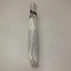 COSME DECORTE コスメデコルテ 折り畳み傘 ホワイト フラワーデザイン 晴雨兼用 日傘 雨傘 レディース ブランドノベルティ 携帯傘　260723-7Tのサムネイル
