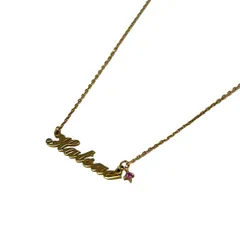 4℃(ヨンドシー) ネックレス美品  - K10YG×ピンク hatsueのサムネイル