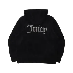 JUICY COUTURE ジューシークチュール ツアーベルベット ビーズ ロゴ フードジップアップのサムネイル