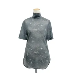 未使用品 2026SS Mame Kurogouchi マメクロゴウチ Starry Jersey Short Sleeve Sheer Top ガラス柄ジャガードシアーハイネックトップスのサムネイル