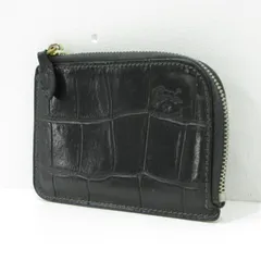 【三重本店】 中古 IL BISONTE | イルビゾンテ コインケース 小銭入れ L字ファスナー レザー ブラック 【124】のサムネイル
