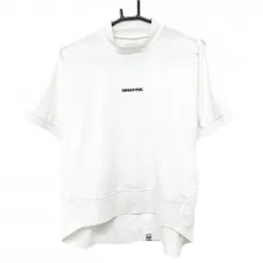 【美品】ブリーフィング 半袖ハイネックシャツ 白×黒 背面ロゴライン  レディース M ゴルフウェア BRIEFINGのサムネイル