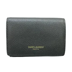 SAINT LAURENT PARIS(サンローランパリ) 3つ折り財布 - 651475 ダークグレー レザーのサムネイル