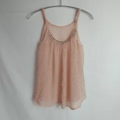 M1-04205 【Women】 URBAN RESEARCH アーバンリサーチ ノースリーブシアーキャミソール (XS以下) /ピンク ビジュー付・肩ひも調整可能 HT-夏のサムネイル