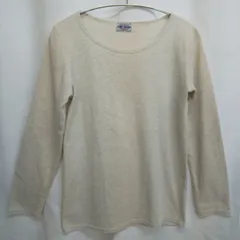 M1-04244 【Women】CUBE SUGAR (キューブシュガー) 長袖 カットソー (M) / ベージュ 毛玉、ほつれ、シミあり HT-春秋のサムネイル