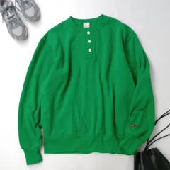 Healthknit ヘルスニット スウェット ヘンリーネック 裏起毛 プルオーバー 54005 GREEN /26Fのサムネイル