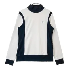サイズ：38 LANVIN SPORT ランバン スポール  ハイネック 長袖プルオーバー ワッペン  ホワイト系 [240101738103] ゴルフウェア レディース ストストのサムネイル