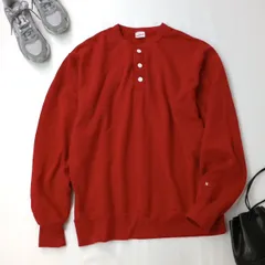 Healthknit ヘルスニット スウェット ヘンリーネック 裏起毛 プルオーバー 54005 RED /26Fのサムネイル