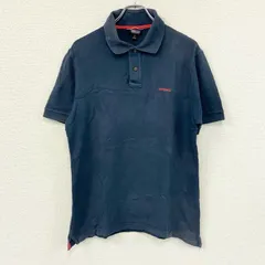 Patagonia　パタゴニア　半袖ポロシャツ　刺繡ロゴ　紺　ネイビー　Mサイズ　古着のサムネイル