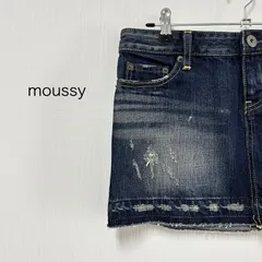 【 moussy 】ダメージ デニム ミニスカートのサムネイル
