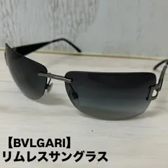 BVLGARI サングラス 624 103/8G 65□15 125 3N ブルガリ リムレス サングラス ブラック 縁なし Y2K イタリア製 《M》のサムネイル