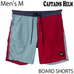 【USED／メンズM】CAPTAINS HELM ボードショーツ サックス／バーガンディのサムネイル