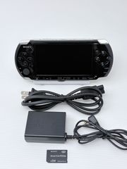 [Excellent Condition] SONY PSP-3000 Black Console, Adapter, Memory Card