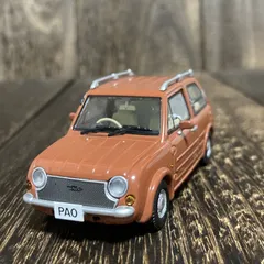 KYOSHO　NISSAN PAO　1/43　京商　日産　パオ　オレンジ　ミニカーのサムネイル