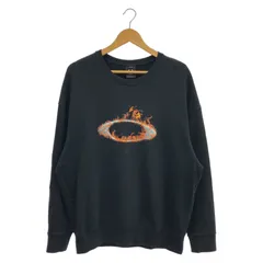 【中古】OAKLEY ファイヤーオーバルロゴスウェット ブラック L オークリー[24]のサムネイル