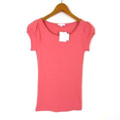 HOUSE OF LOTUS 　ピンク　シャツ　麻 ハウス オブ ロータス HOUSE OF LOTUS シャツ ブラウス M 麻 フリル袖