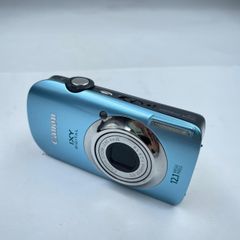 7F003 Canon IXY DIGITAL 12.1 MEGA PIXELS 4x PC1356 Digital Camera, Blue, Used