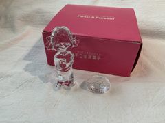 不二家 クリスタルペコちゃん パーティに行くペコちゃん 箱付 ガラス