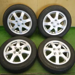 バリ溝！ほぼ10分◎ダイハツ タント ムーヴ 等 純正 155/65R14 グッドイヤー EfficientGrip ECO EG02 14インチ PCD100/4H◎6071702Hノのサムネイル