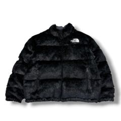 Supreme シュプリーム ジャケット グレー ブラック サイズ:L | 20AW THE NORTH FACE フェイクファー ヌプシ ダウンジャケット (Faux Fur Nuptse Jacket) | アウター ブルゾン 上着 | コラボ【メンズ】【中古】 SUPREME × THE NORTH FACE 20AW Faux Fur Nuptse Jacket ヌプシ XL