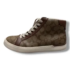 COACH クリップ ハイ トップ スニーカー スニーカー コーチ G5385 ブラウン 26.5cm （19917M）のサムネイル