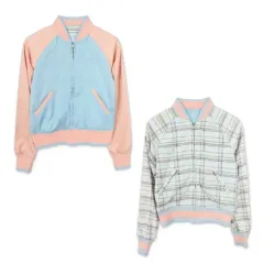 DIESEL (WOMEN - S) リバーシブル コットンナイロン 刺繍 CHECK パータン ジップアップ ジャケットのサムネイル
