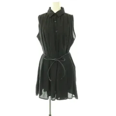 ローズバッド ROSE BUD シャツ チュニック ノースリーブ F ブラック /HK ■MAのサムネイル