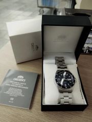 廃盤 ORIENT オリエント SEIKO クロノグラフ クォーツ腕時計 パンダ 