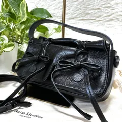 【極美品】 ACNE STUDIOS Multipocket　アクネストゥディオズ　マルチポケット ハンドバッグ　マイクロブラック レザー 2way　ショルダーバッグ レディース　ブラック　黒のサムネイル