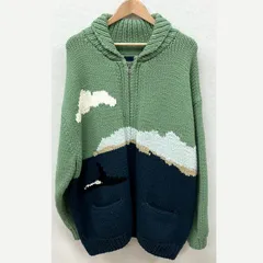 【イオン広店】 中古 DESCENDANT | ディセンダント セーター SUNKEN COWICHAN SWEATER 232MADS-JKM01 ライトグリーン サイズ：4 【96】のサムネイル