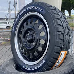 人気カラー 即納可能！ハイゼットジャンボ デリカミニ タフト ハスラー 新品 15インチ タイヤホイール4本セット TOYO OPENCOUNTRY RT 165/60R15 ホワイトレター 純正車高装着可能のサムネイル