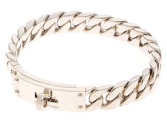 HERMES エルメス ケリーグルメットBL H120432B 00XXL ブレスレット_x000D_
 シルバー925 SV925 - メンズ【中古】200 HERMES エルメス ケリーグルメットBL ブレスレット H120432B 00XXL