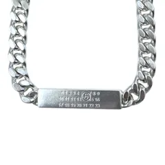 Maison Margiela マルジェラ ナンバリング ロゴ チェーン ネックレス アクセサリー メタル シルバー 上品 洗練 定番 人気 おしゃれ 普段使いのサムネイル