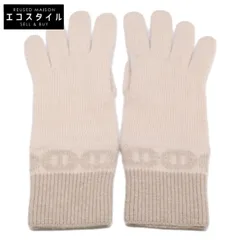 HERMES　エルメス　【美品】H232006G HEAVEN ヘブン シェーヌダンクル カシミヤ 手袋　Mのサムネイル