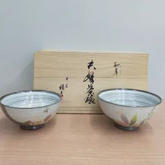 夫婦茶碗 セット たち吉 和草 木箱入りのサムネイル
