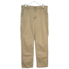 Carhartt カーハート ダック ワークパンツ ベージュ(メンズ W34 L32)中古 古着 Y6406のサムネイル