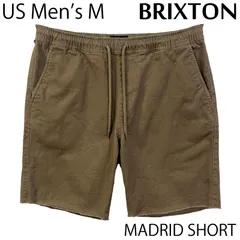 【USED／USメンズM】BRIXTON MADRID イージーショーツ フェイド ブラウンのサムネイル
