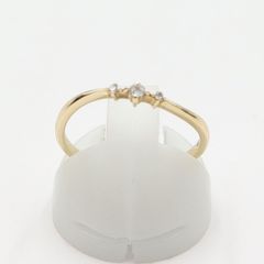 VA Vendome Aoyama ダイヤモンド　ウェーブリング　k10　11号 ヴァンドーム青山(VENDOME AOYAMA) K10ダイヤモンドリング D0.04ct