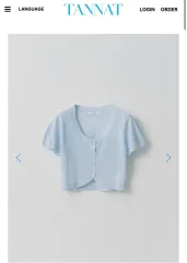 タナット Breeze crop cardigan (skyblue)のサムネイル