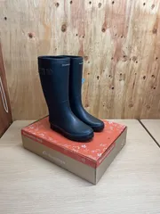 未使用展示品　ムーンスター　軽量ラバーブーツ　ブラック　25cm　箱あり　レディースのサムネイル