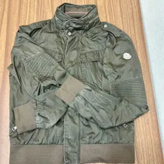 (b5620)MONCLER モンクレール アウター ミリタリー ブルゾン ジャケット 2way カーキ 迷彩 ヴィンテージ サイズ表記２のサムネイル