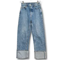 BLACK BY MOUSSY ブラックバイマウジー selvedge vintage denim セルビッジビンテージデニム ジーンズ デニムパンツ ロールアップ インディゴ サイズ23 レディース 通年 ゴーゴー古着マルイ草加店 19 No.久2717のサムネイル