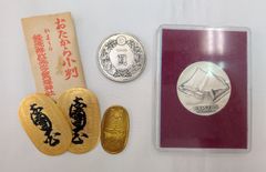 徳力 純金 純銀 小判セット正壱匁(約3.75g) - メルカリ