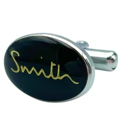 Paul Smith ポールスミス カフス ボタン カフリンクス アクセサリー シルバー ブラック オーバル メンズ 【an32】のサムネイル