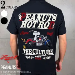 SNOOPY×Flag Staff PEANUTS HOT ROD TEE Tシャツ フラッグスタッフ スヌーピー 半袖 Tシャツ 462041 アメリカン バイク ピーナッツ ウッドストック 26SSのサムネイル