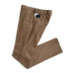 新品 D'URBAN ダーバン ストレッチ 別珍 スラックス W78 定価28,600円 ベージュ 秋冬 メンズ ノータック 裾未処理 ビジネス カジュアル チノパン テーパード ジャケットコーデ ゴルフ ビジカジ 日本ブランドのサムネイル